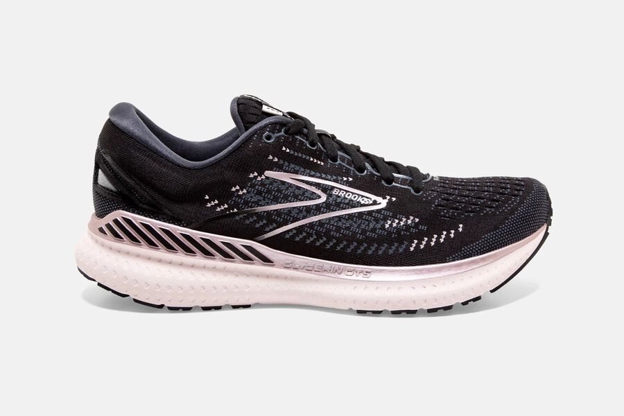 Brooks Glycerin GTS 19 Road Running Shoes - Womens - Black/Pink - NE7918034